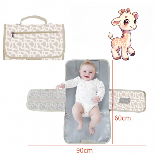 Portable Baby Change Pad - Giraffe Print